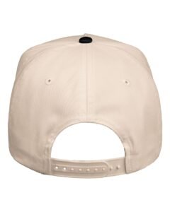 five panel twill cap