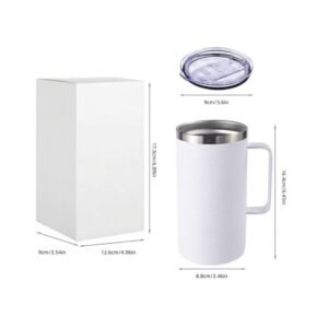 24oz insulated travel coffee mug with handle